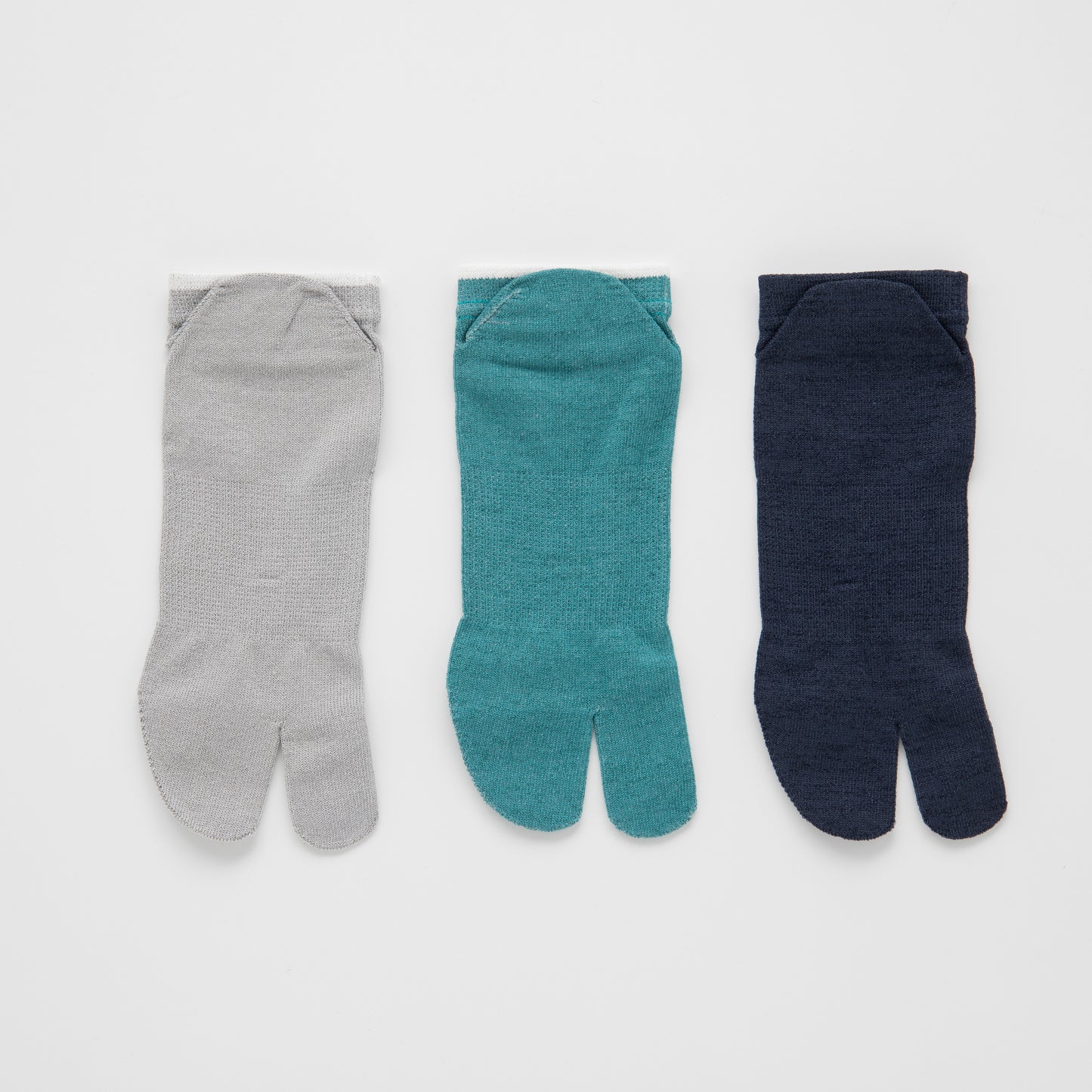 Washi Ankle-Length tabi-style Socks 【Silver】