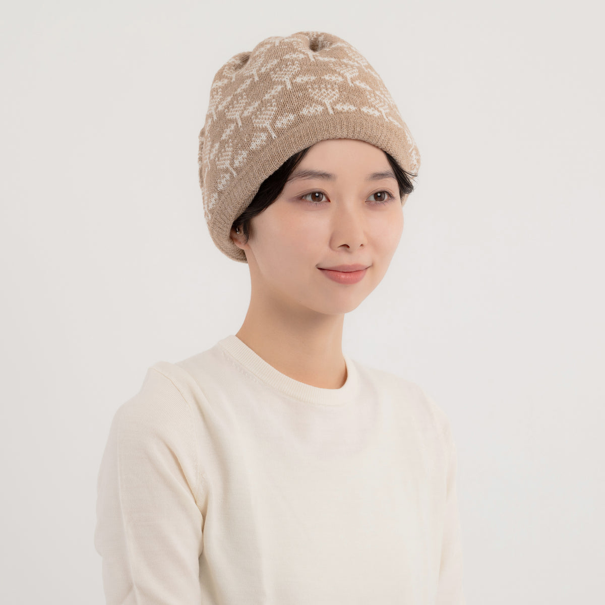 Toinen Reversible Snood 【Beige】