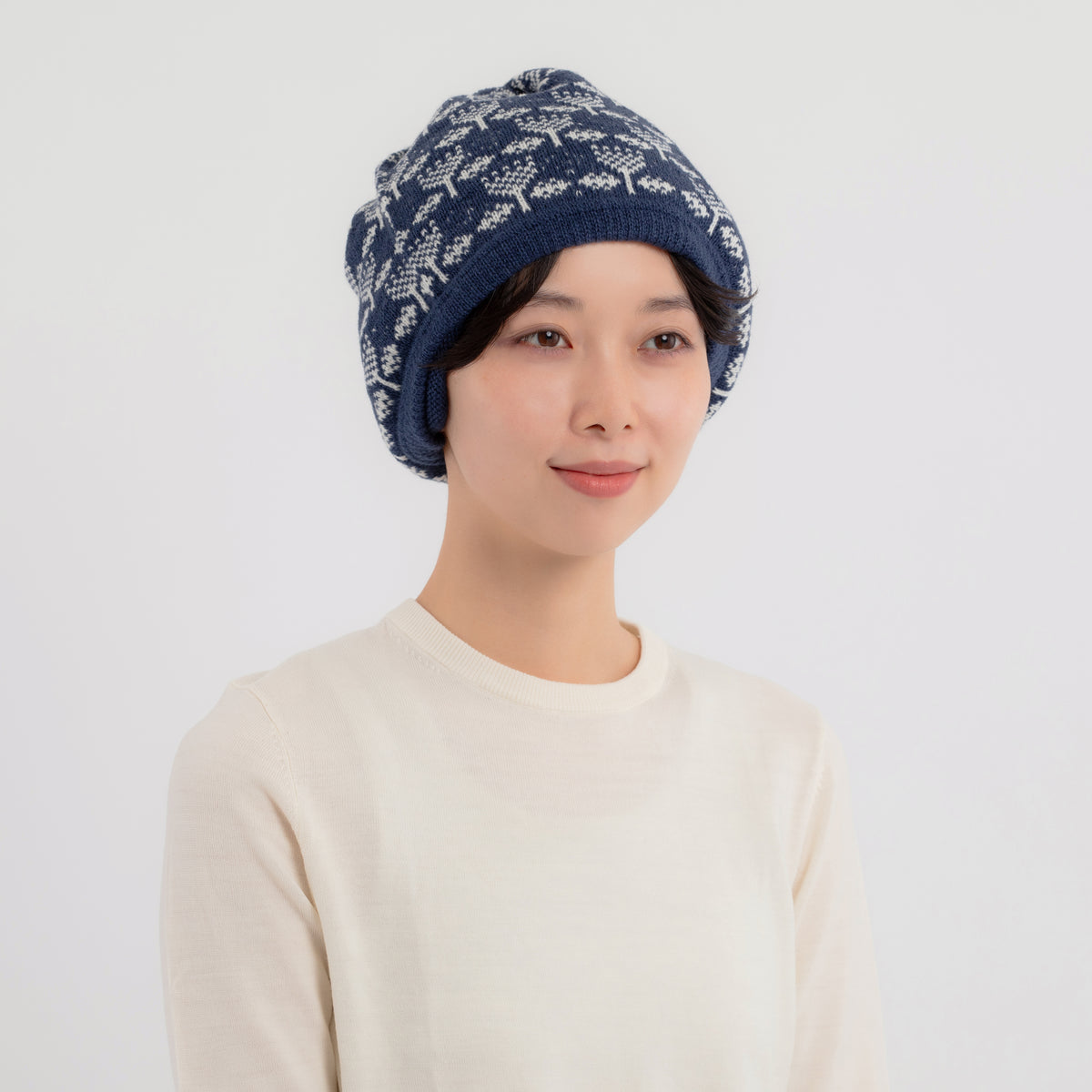 Toinen Reversible Snood 【Navy】