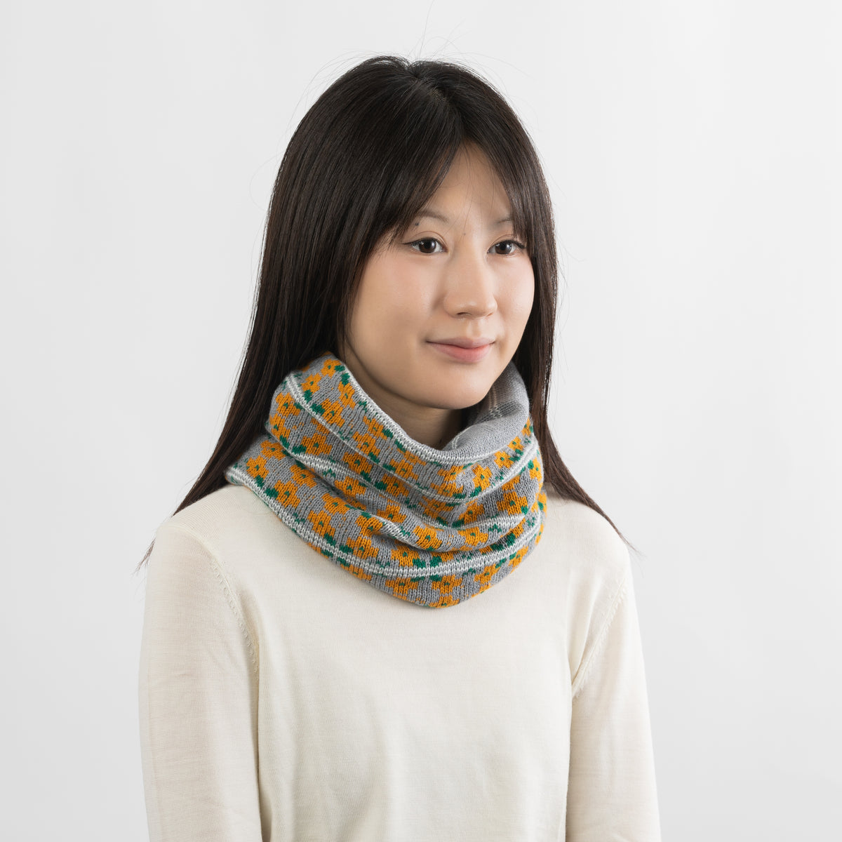 Kranssi  Reversible Snood 【Silver】