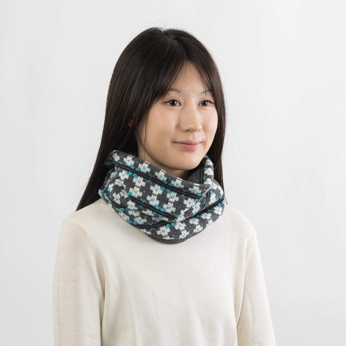 Kranssi  Reversible Snood 【Charcoal】