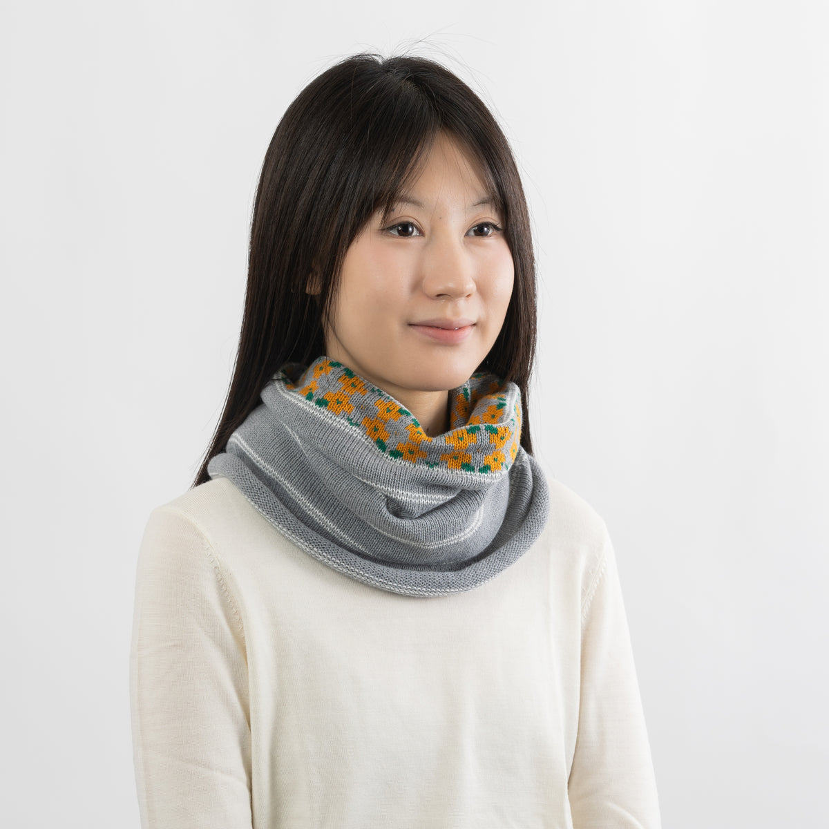 Kranssi  Reversible Snood 【Silver】