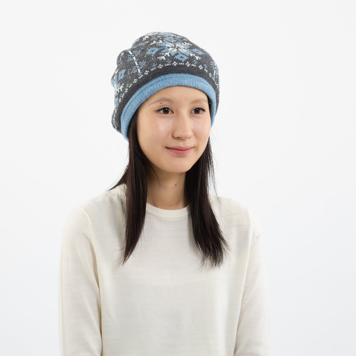 Kristalli Reversible Snood 【Gray】