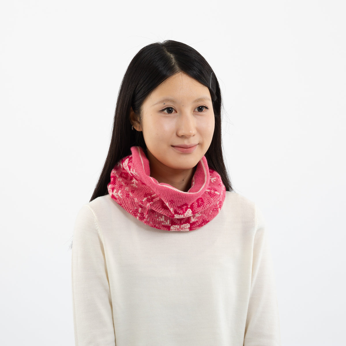 Kristalli Reversible Snood 【Pink】