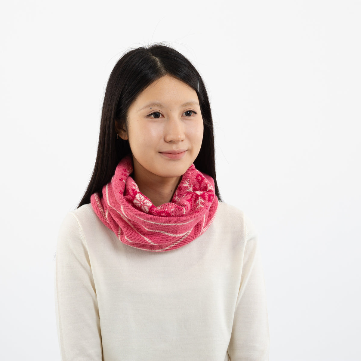 Kristalli Reversible Snood 【Pink】