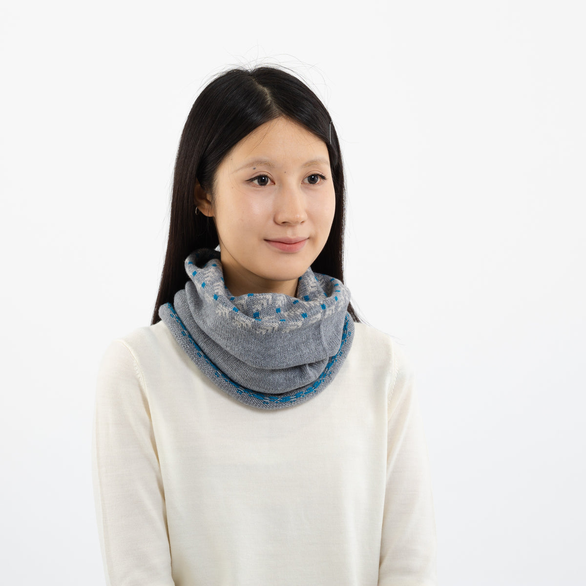 Puun lehti  Reversible Snood 【Gray】