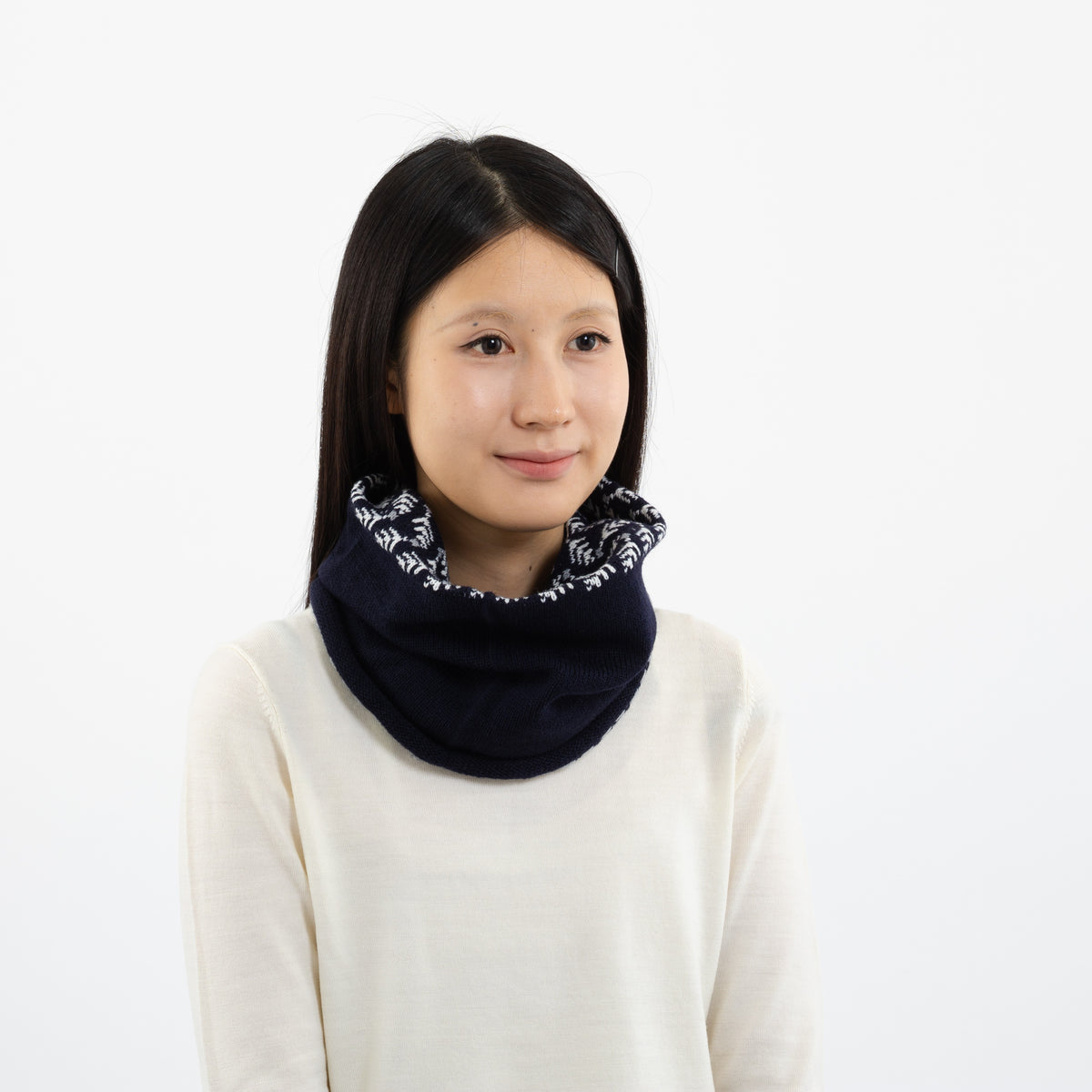 Puun lehti  Reversible Snood 【Black】