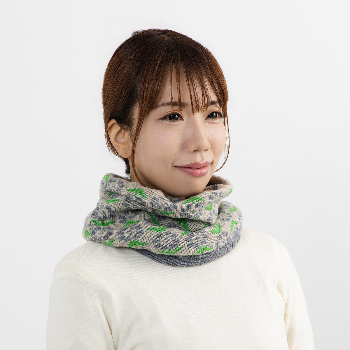Laji  Reversible Snood 【Gray】