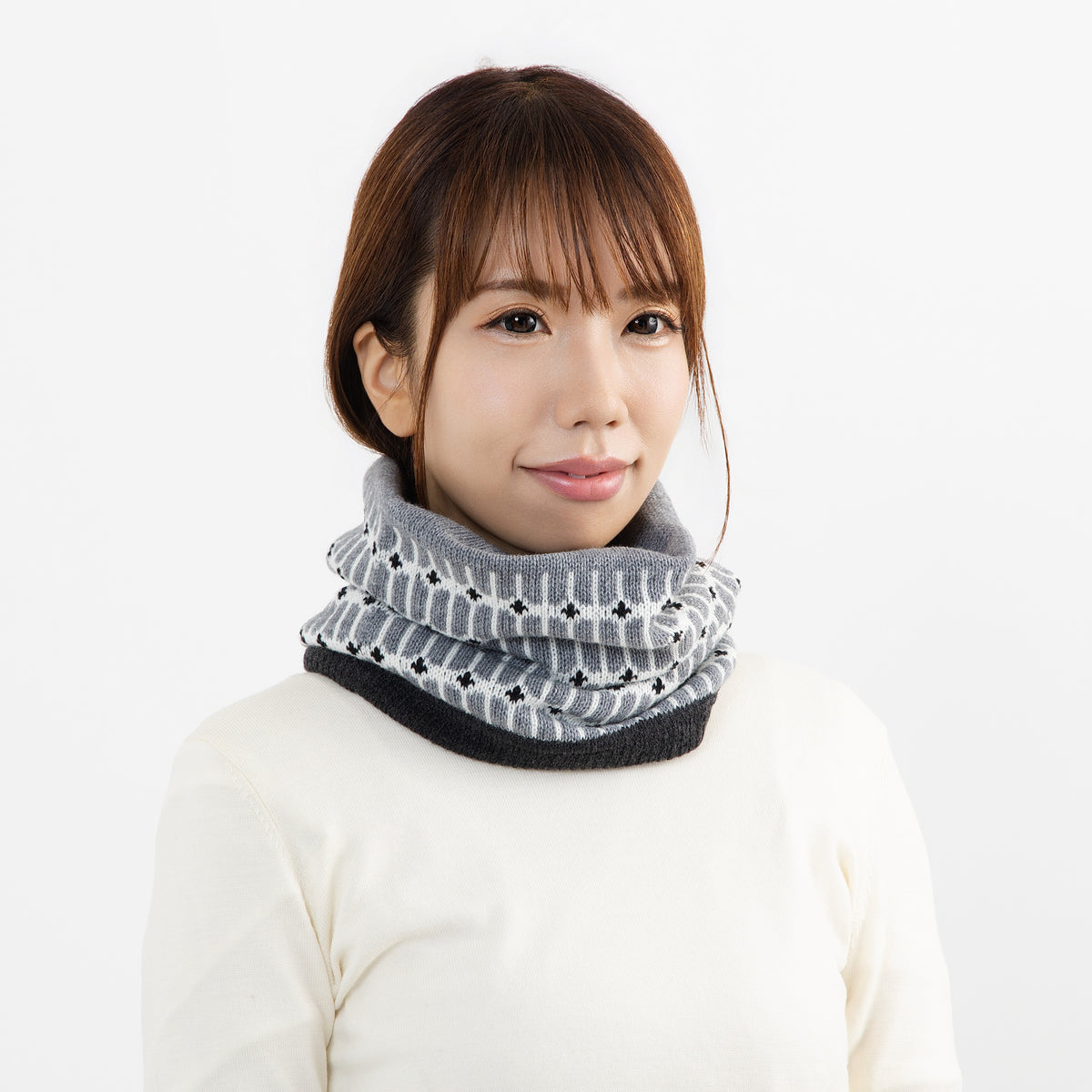 Yoroi Reversible Snood 【Light gray】