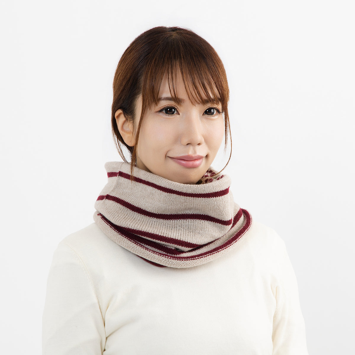 Laji  Reversible Snood 【Bordeaux】