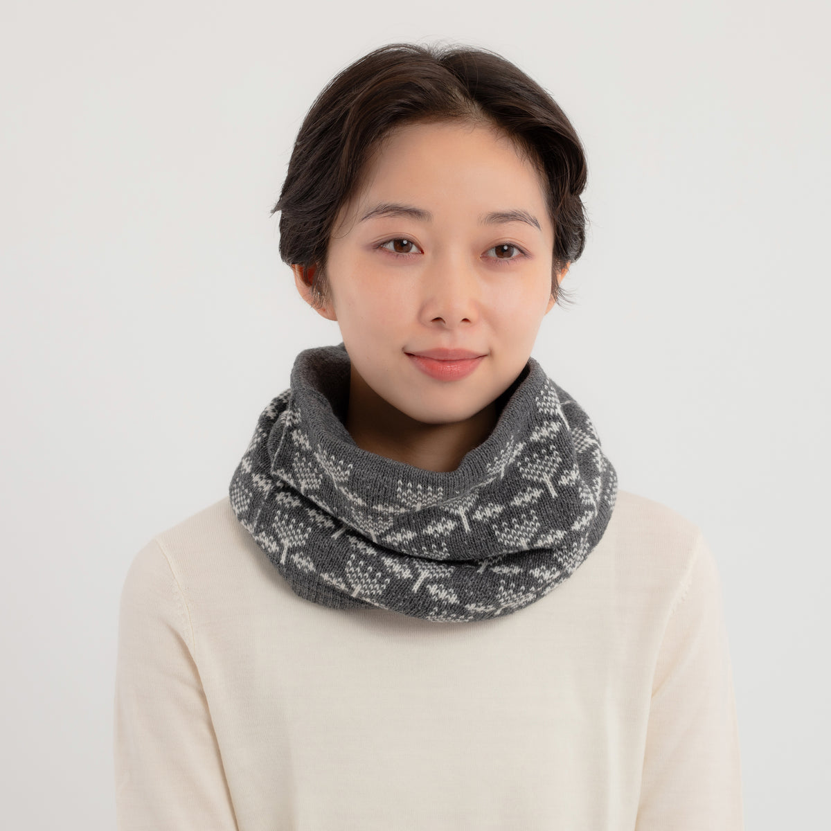 Toinen Reversible Snood 【Gray】