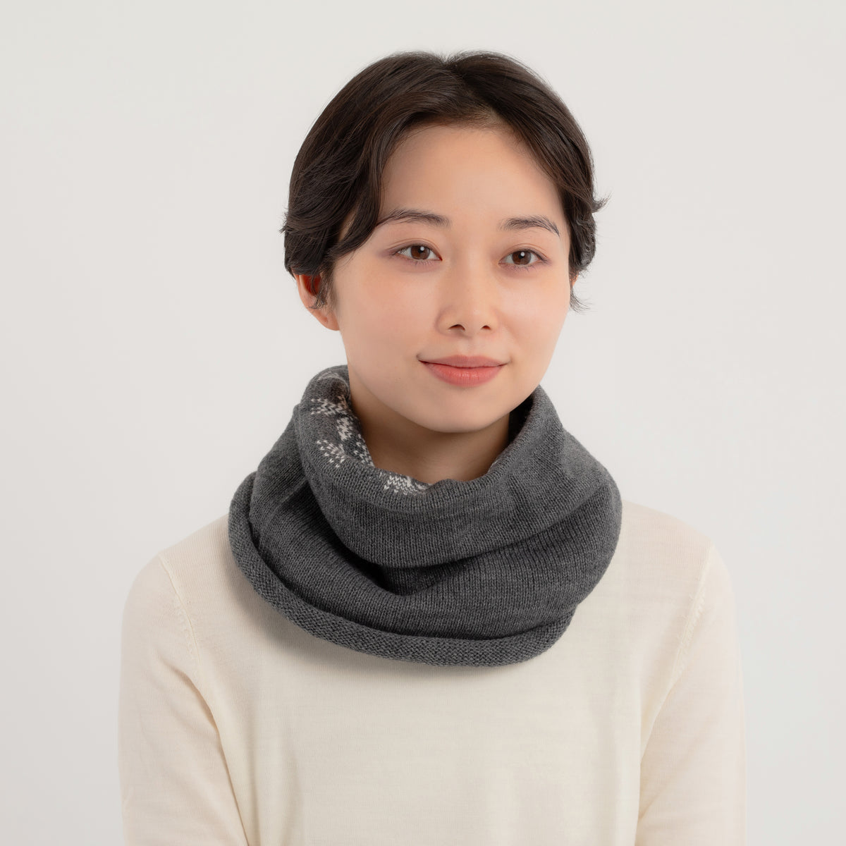 Toinen Reversible Snood 【Gray】