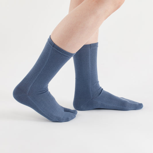 High-Twist Tabi Socks【Blue】
