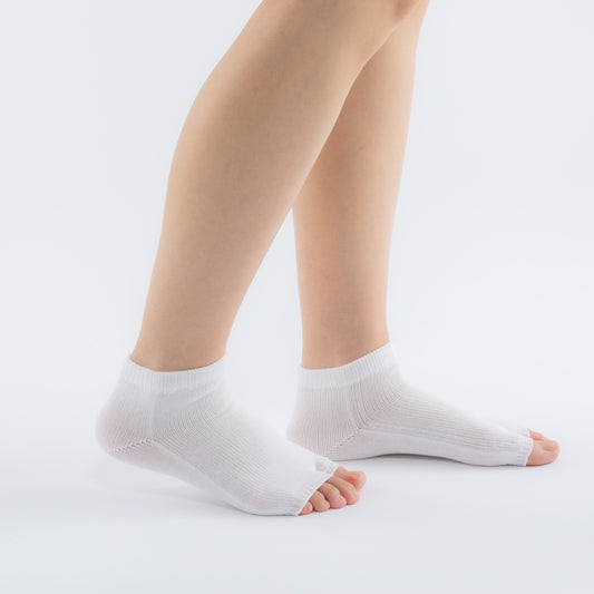 Toe less socks【White】